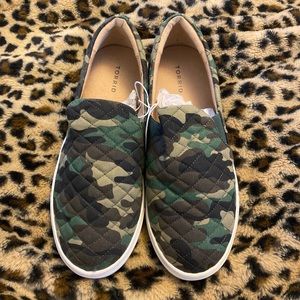 Torrid Slip On Camo Sneakers, Brand New, size 8.5
